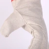 Factory wholesale 24-line double-layer thickened white armor fully lined canvas gloves. The gloves are wear-resistant, hardware, anti-slip, oil-resistant and labor protection details Picture